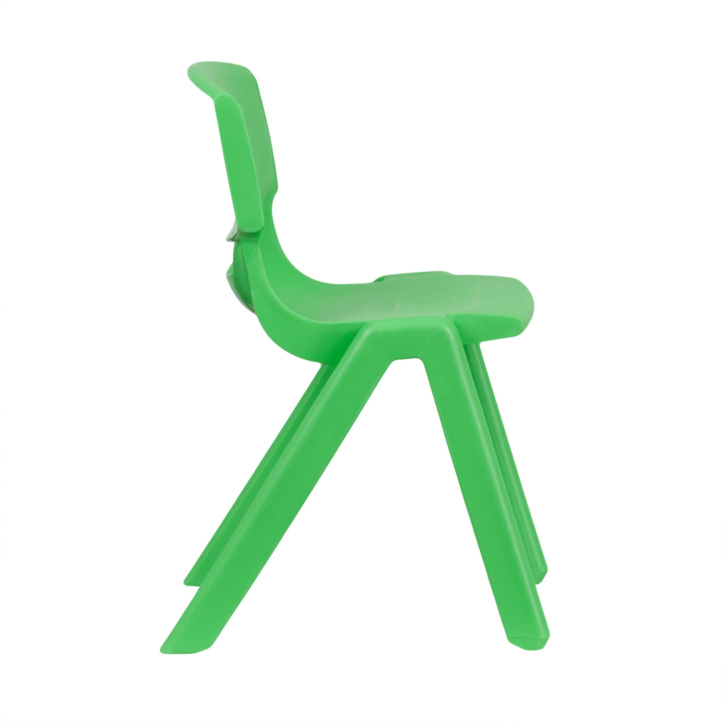 2PK Green Plastic Stack Chair 2-YU-YCX-004-GREEN-GG