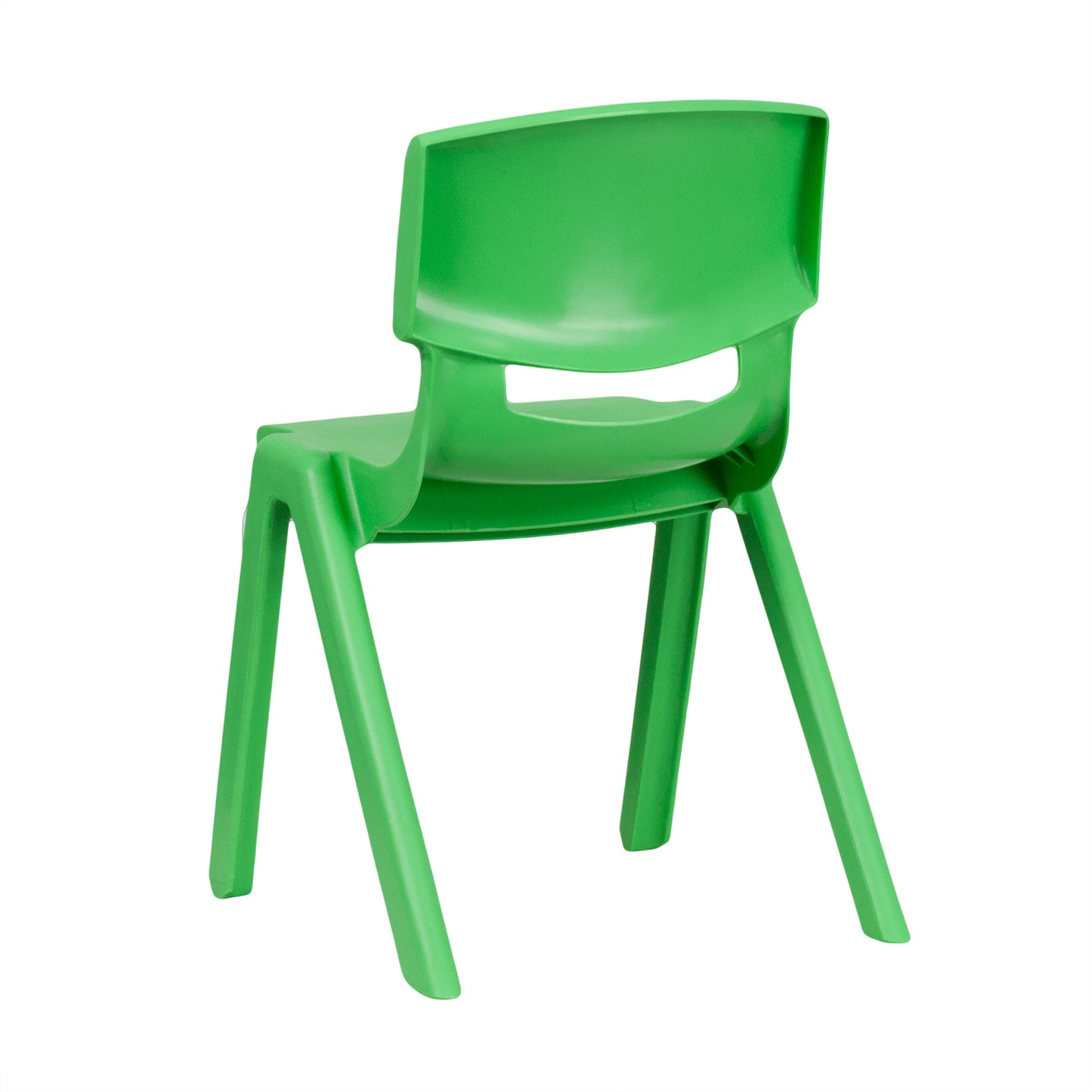 2PK Green Plastic Stack Chair 2-YU-YCX-004-GREEN-GG