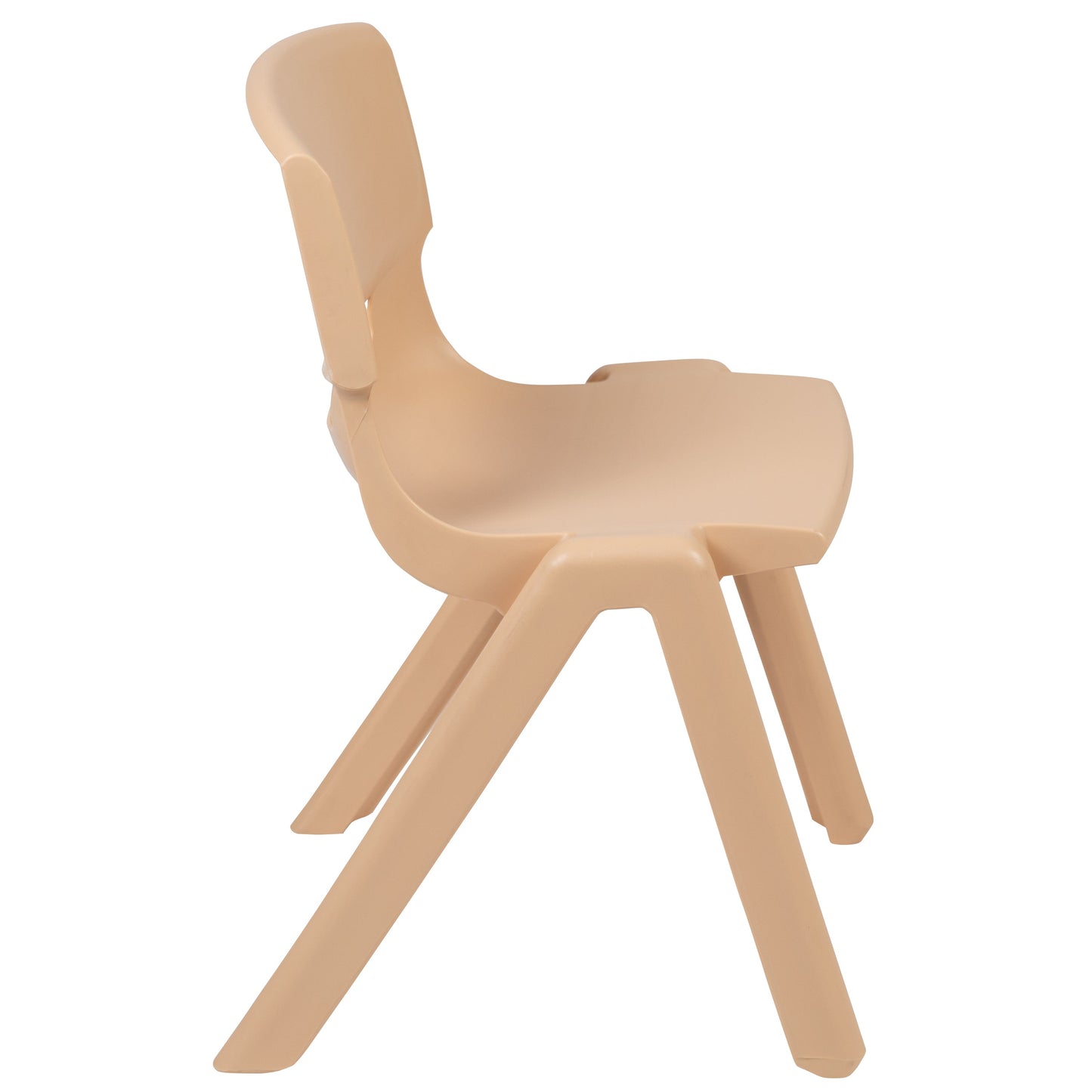 2PK Natural Plastic Chair 2-YU-YCX-004-NAT-GG