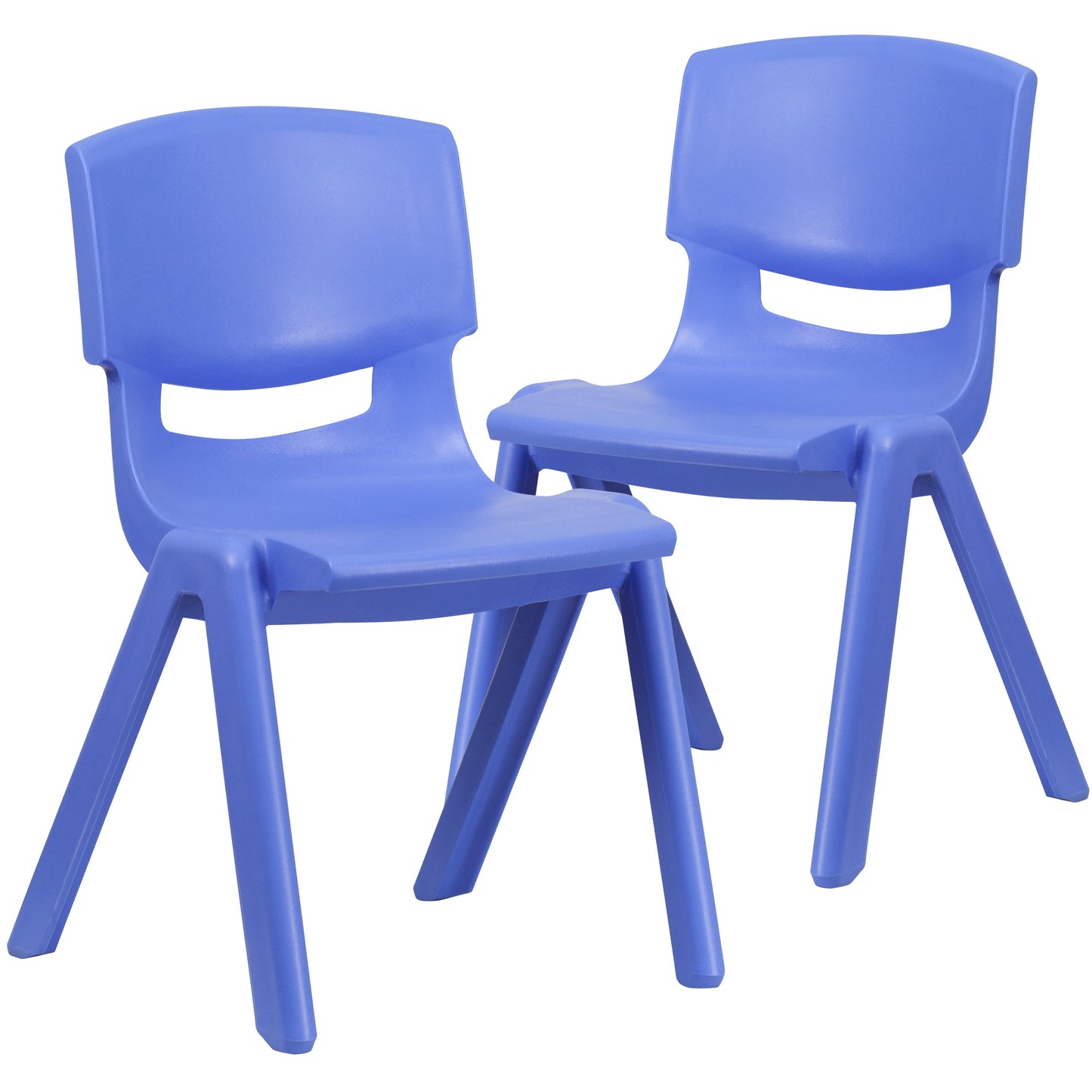 2PK Blue Plastic Stack Chair 2-YU-YCX-005-BLUE-GG