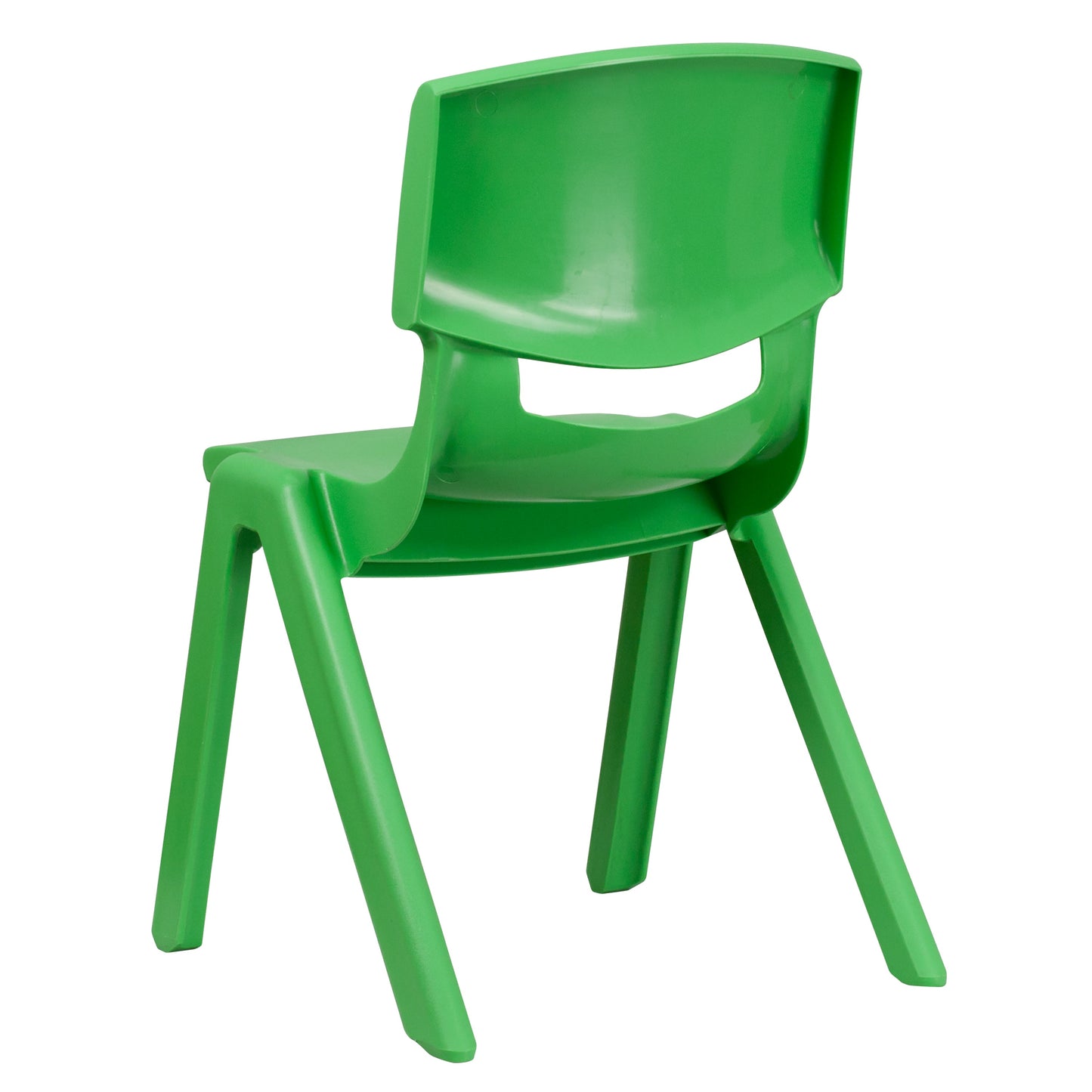 2PK Green Plastic Stack Chair 2-YU-YCX-005-GREEN-GG