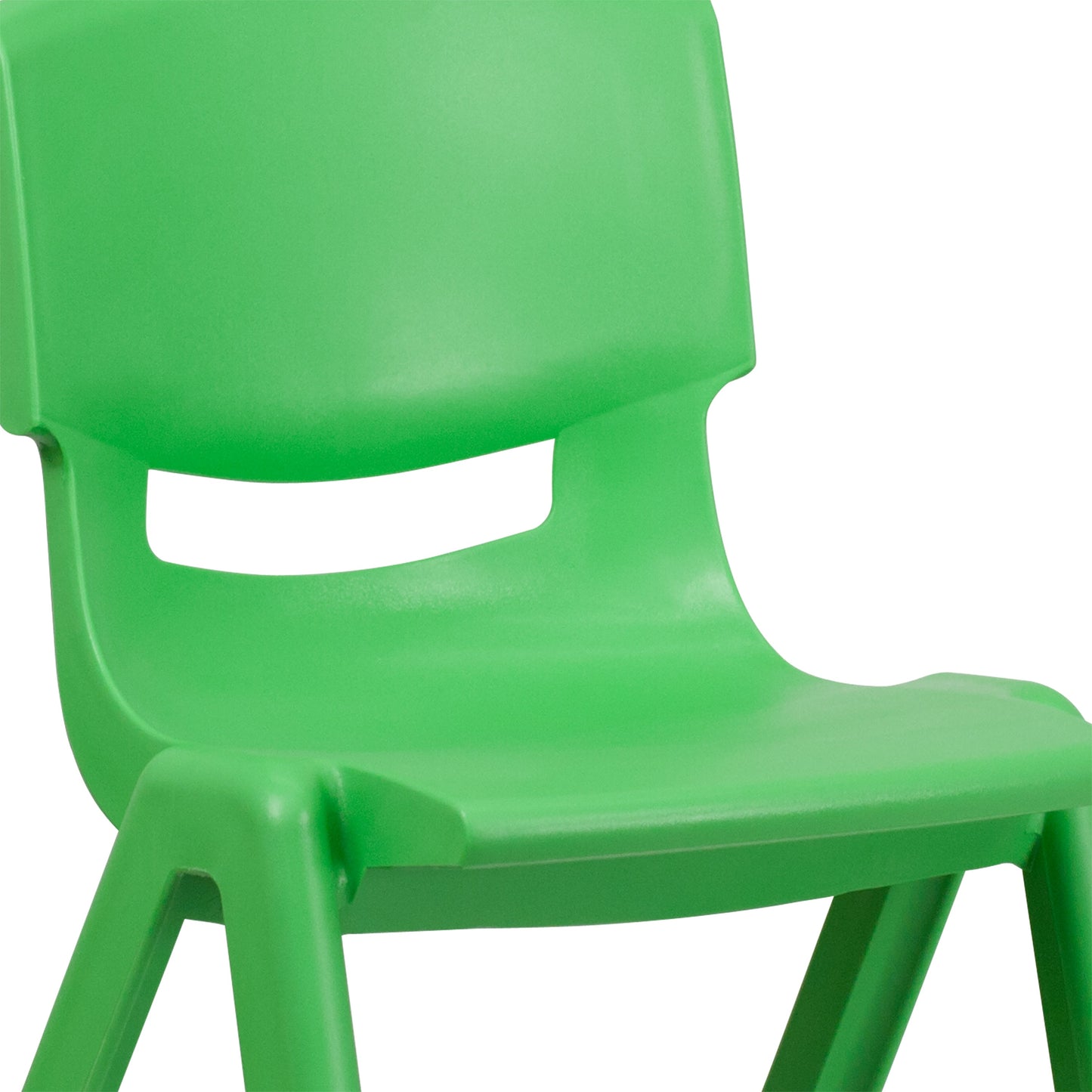 2PK Green Plastic Stack Chair 2-YU-YCX-005-GREEN-GG