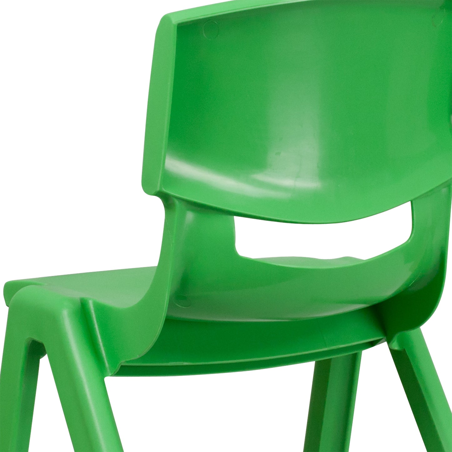 2PK Green Plastic Stack Chair 2-YU-YCX-005-GREEN-GG