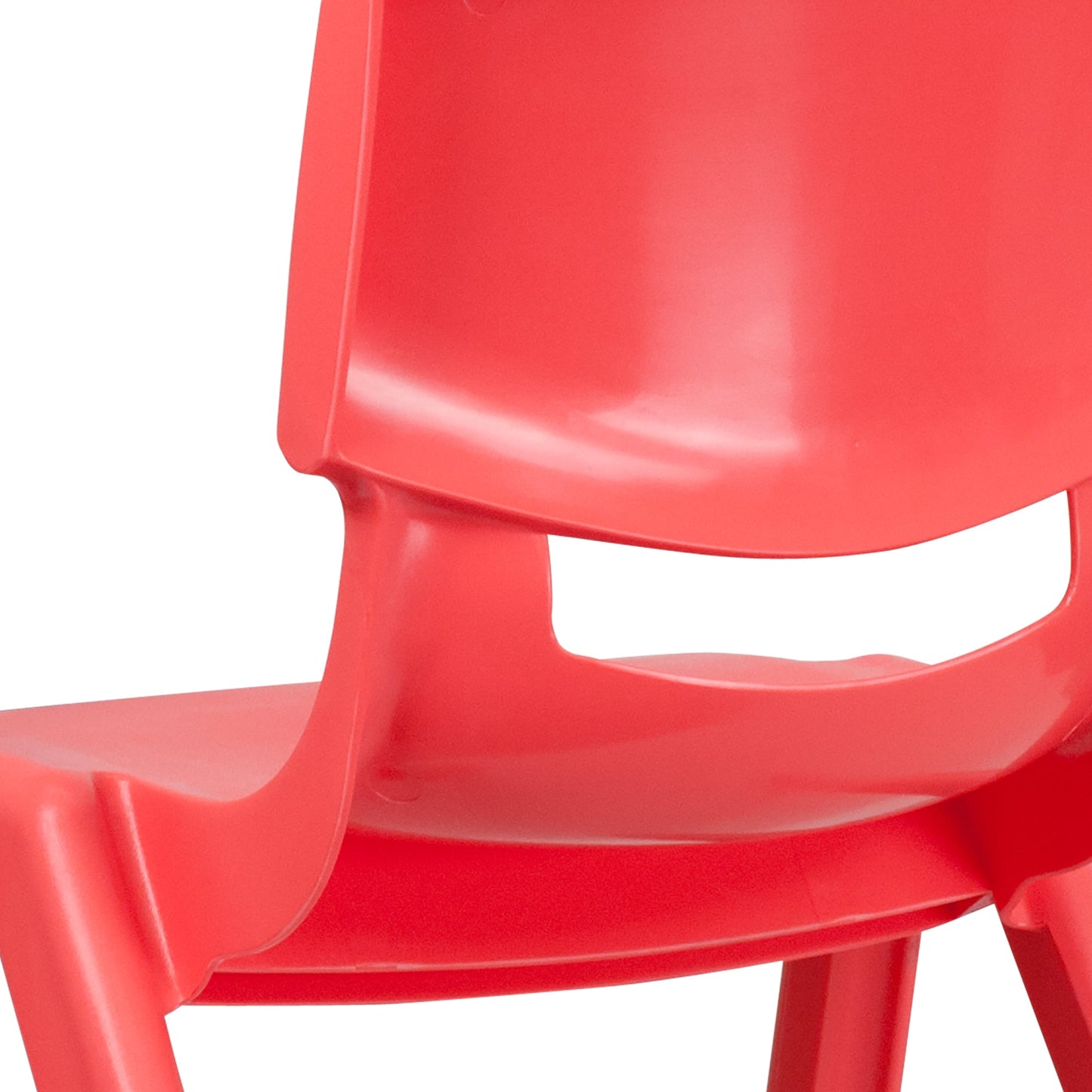 2PK Red Plastic Stack Chair 2-YU-YCX-005-RED-GG