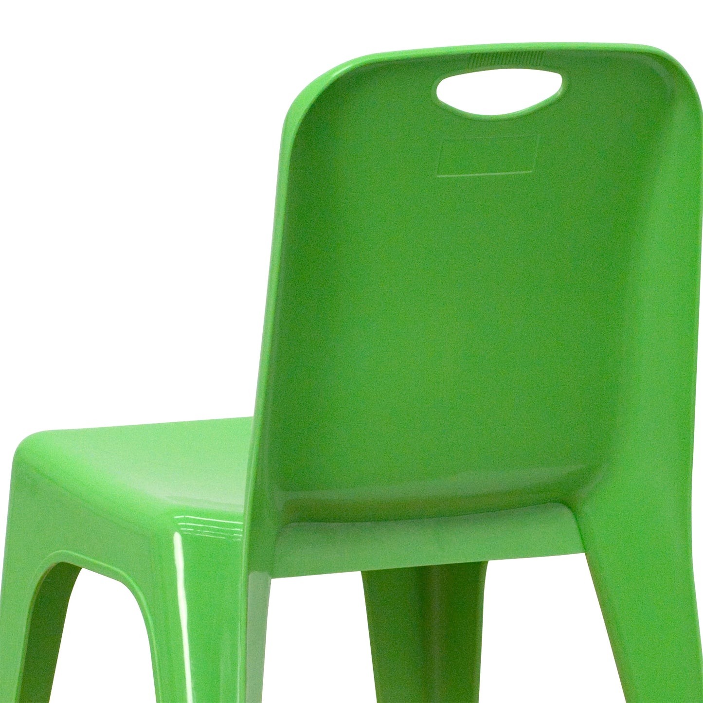 2PK Green Plastic Stack Chair 2-YU-YCX-011-GREEN-GG