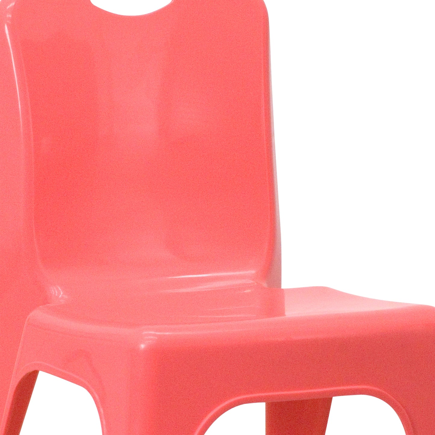 2PK Red Plastic Stack Chair 2-YU-YCX-011-RED-GG