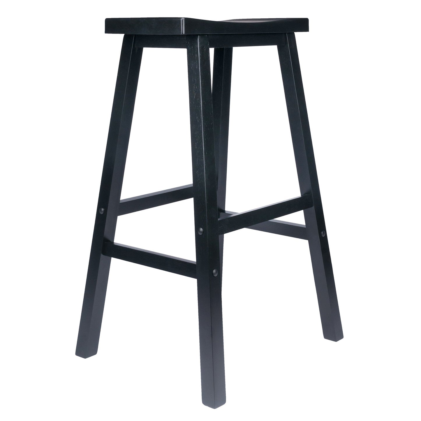 Satori Saddle Seat Bar Stool, Black