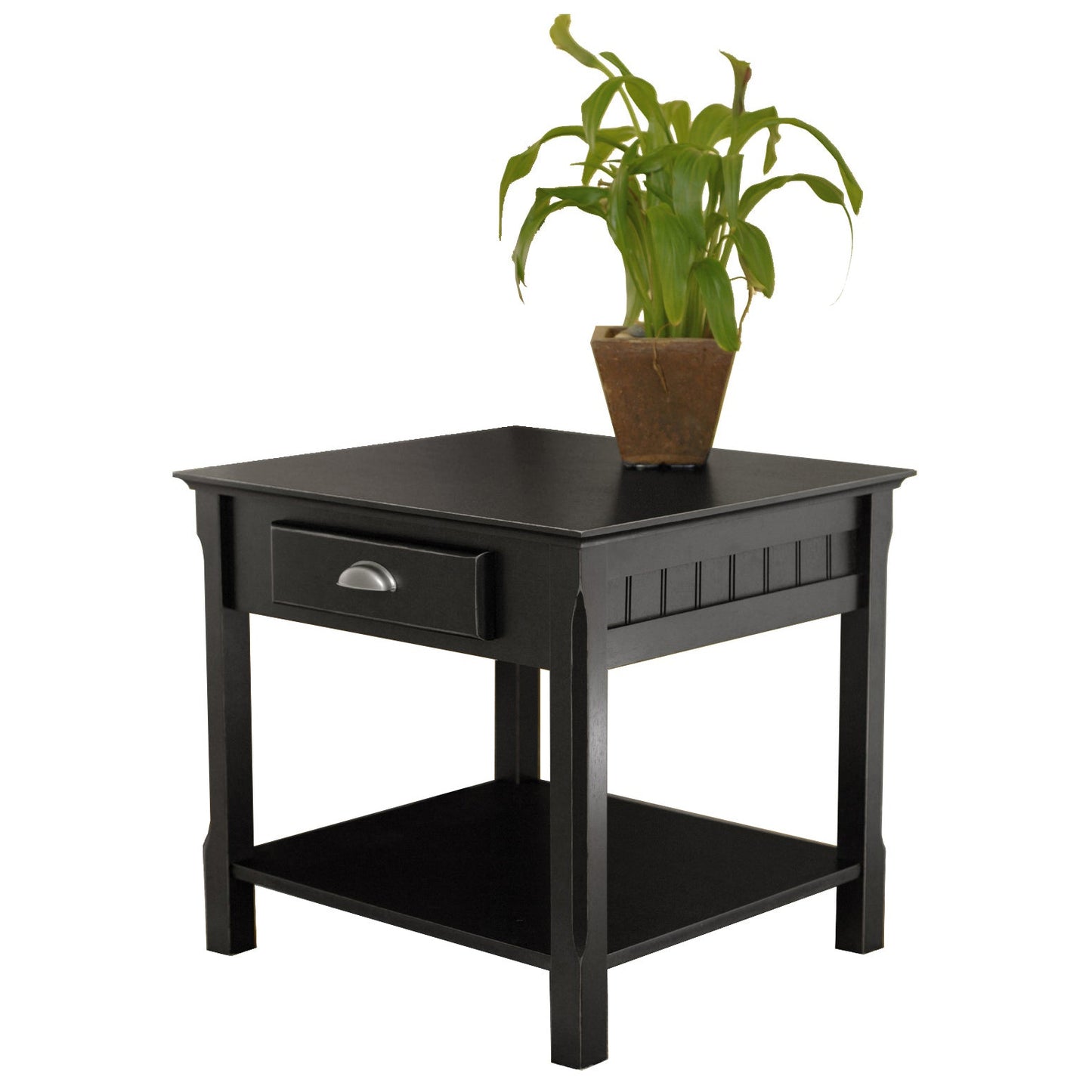 Timber Accent Table, Black