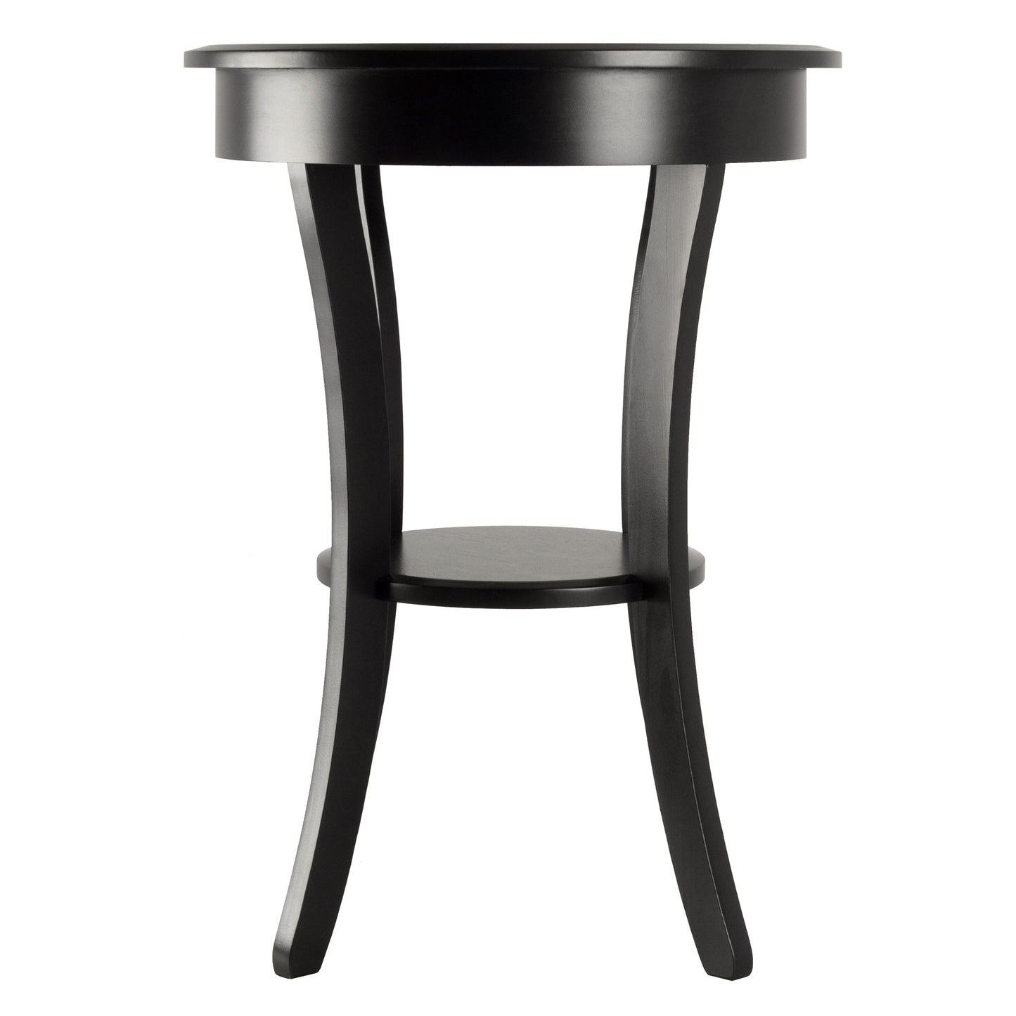 Sasha Round Accent Table, Black