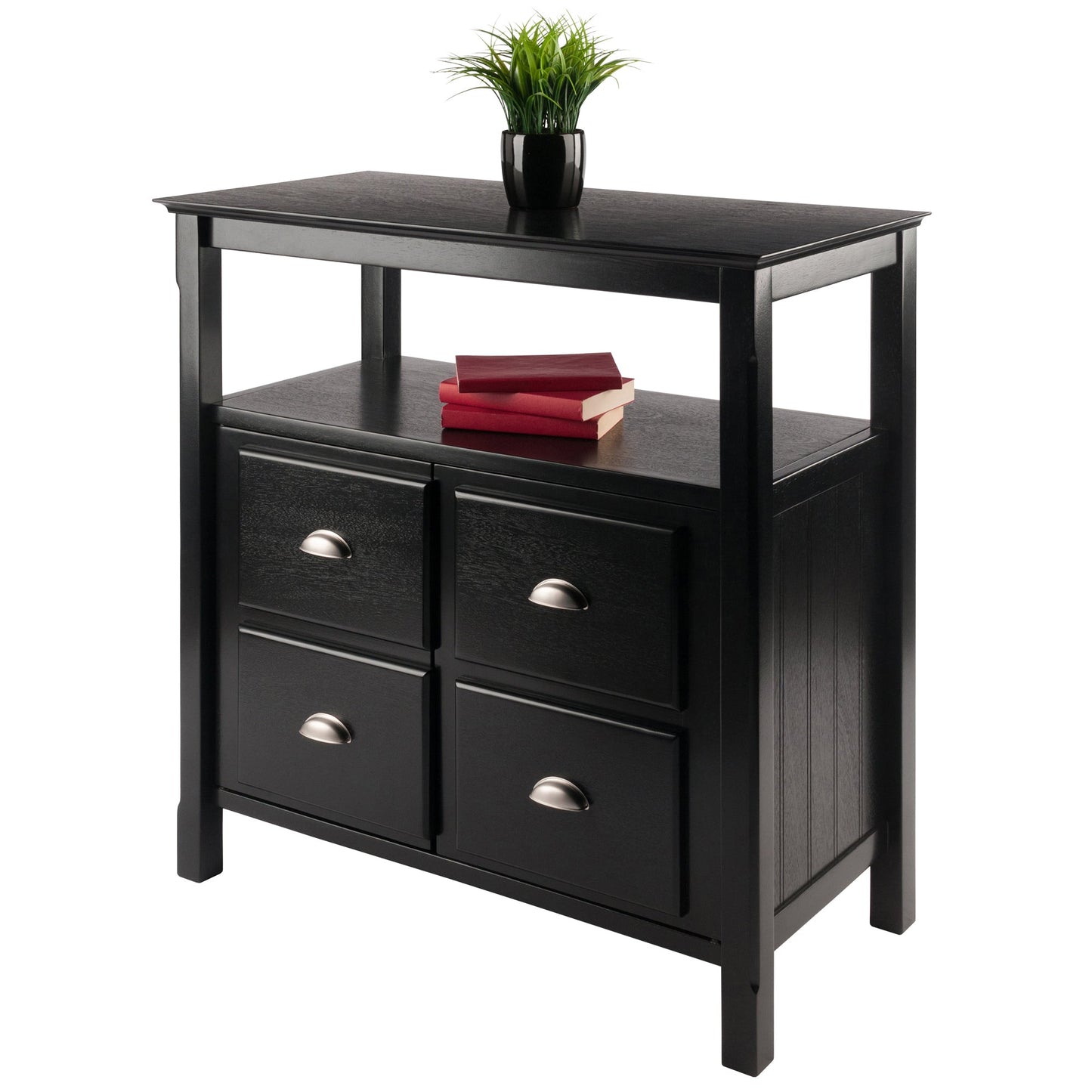 Timber Buffet Cabinet, Black