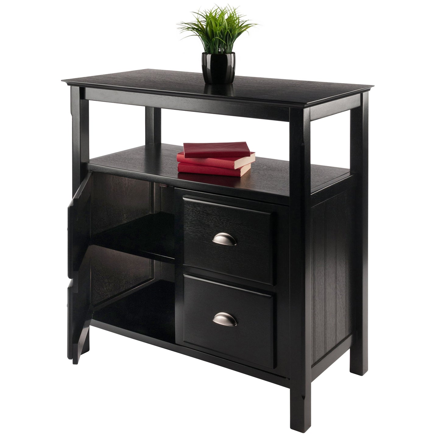 Timber Buffet Cabinet, Black