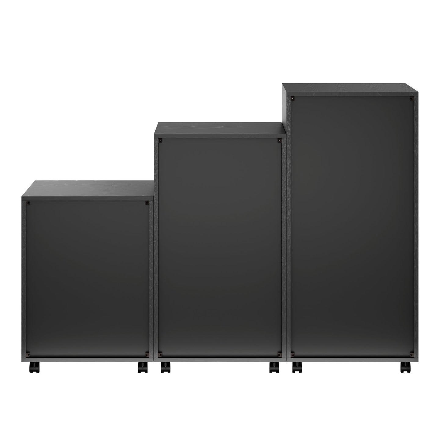 Halifax 3-Pc Multi-Drawer Storage Cabinet Set, Black