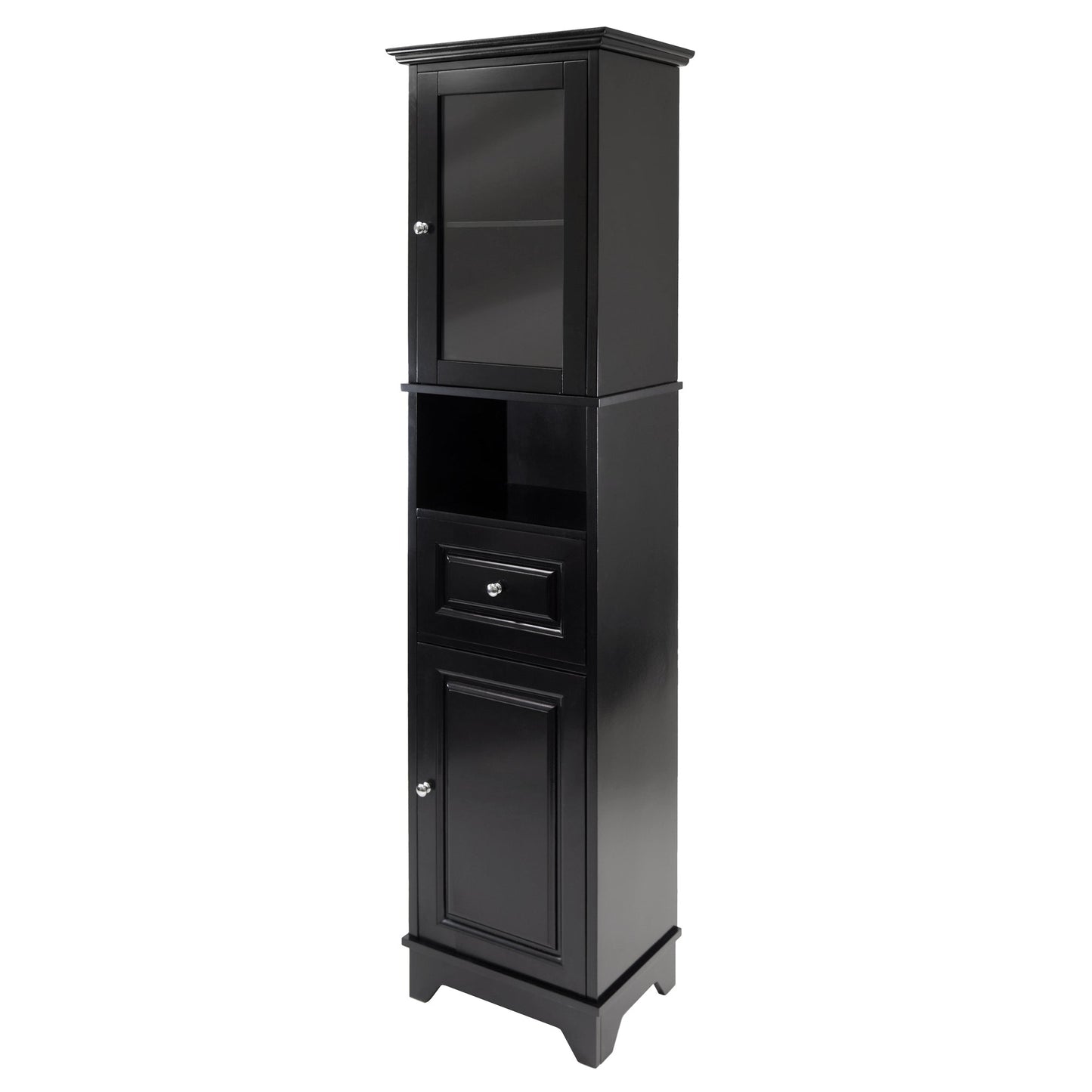 Alps Tall Storage Cabinet, Black