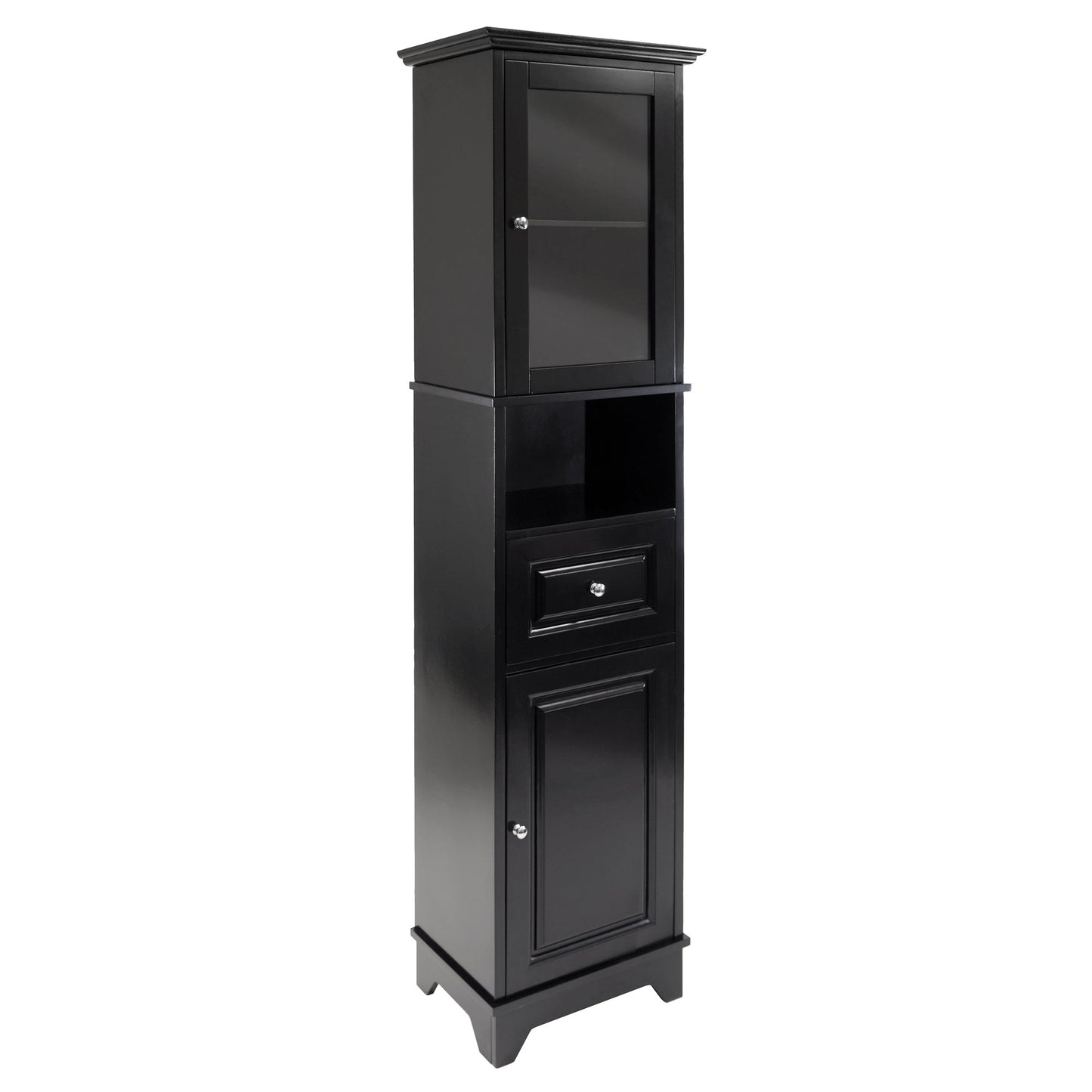 Alps Tall Storage Cabinet, Black