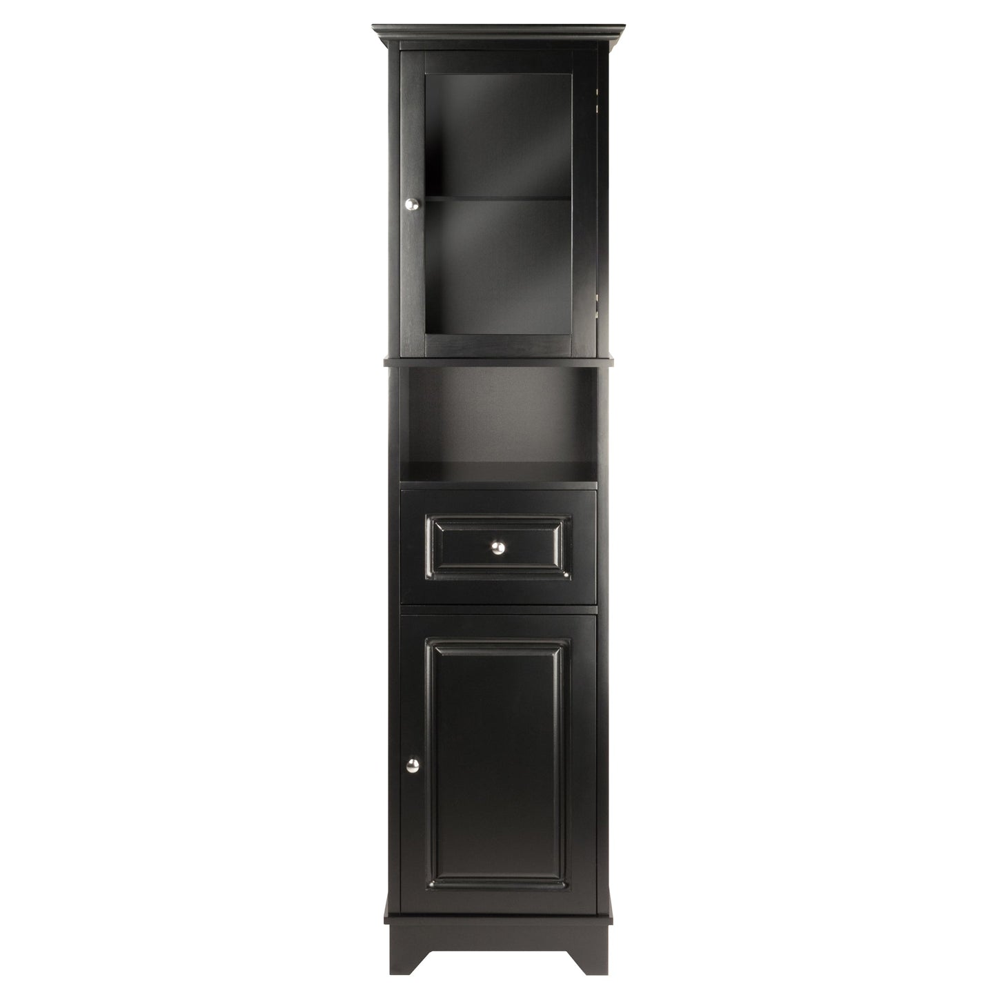 Alps Tall Storage Cabinet, Black