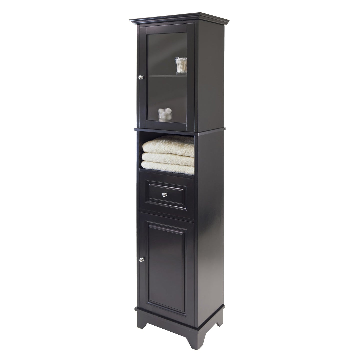 Alps Tall Storage Cabinet, Black