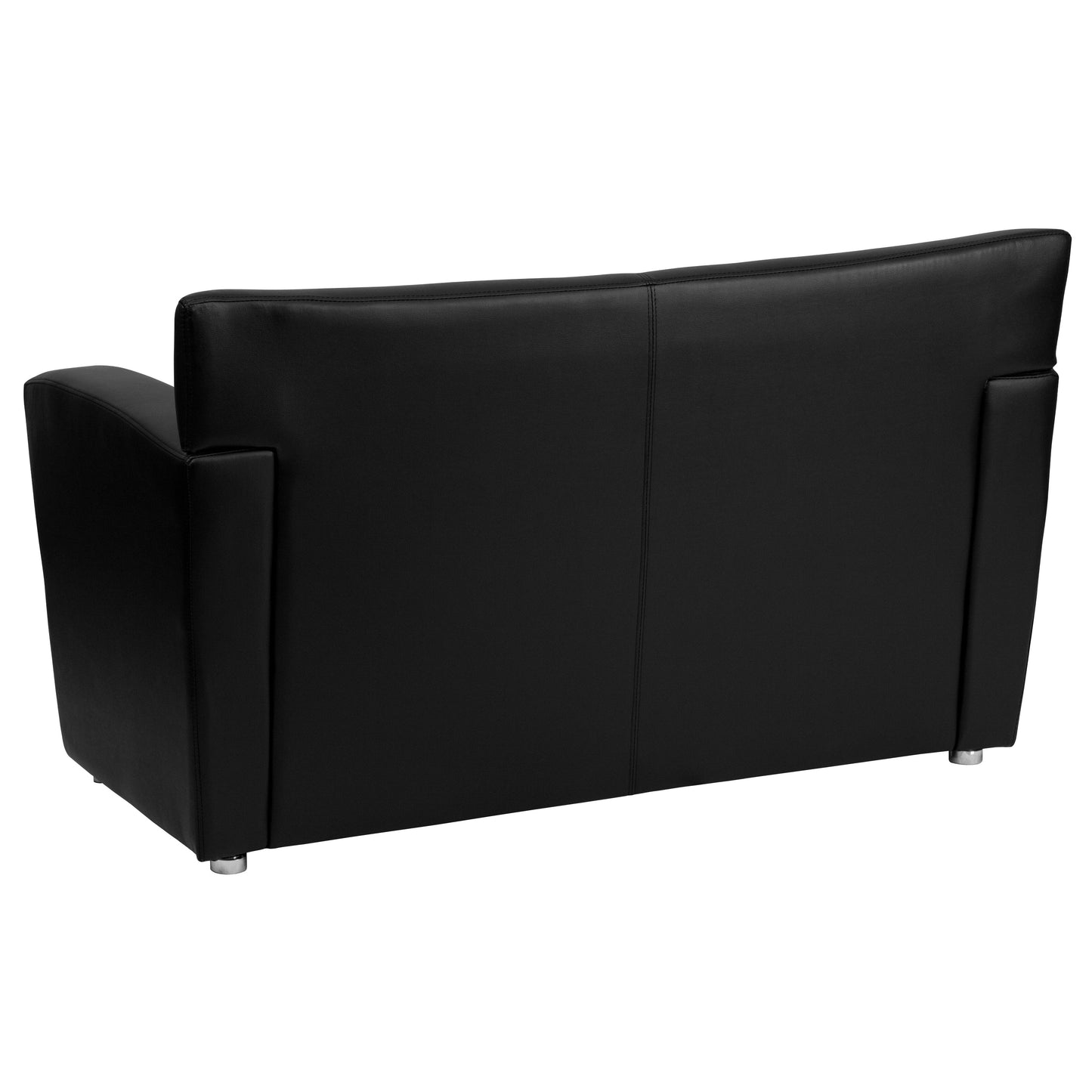 Black Leather Loveseat 222-2-BK-GG