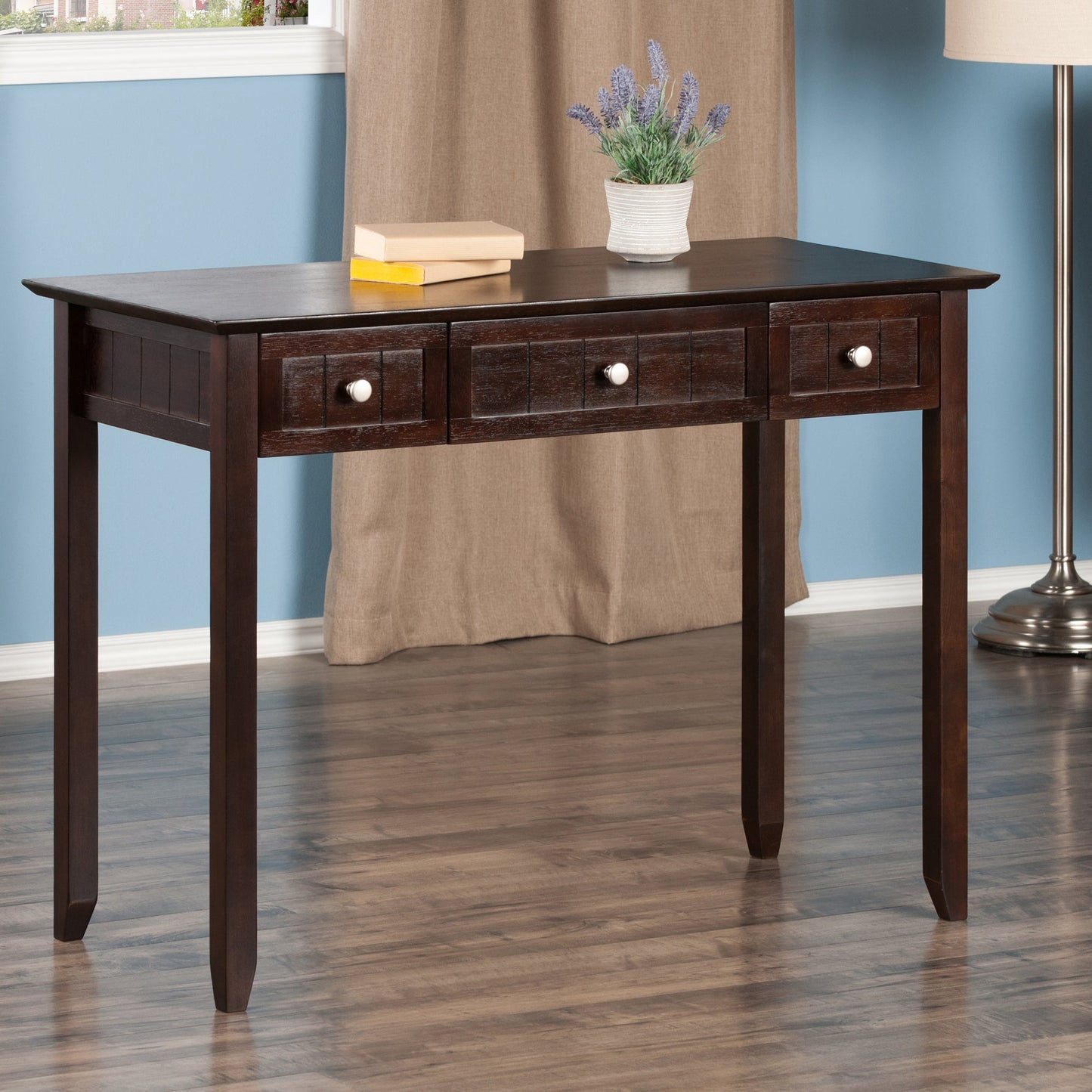 Burke Home Office Writing Desk, Coffee