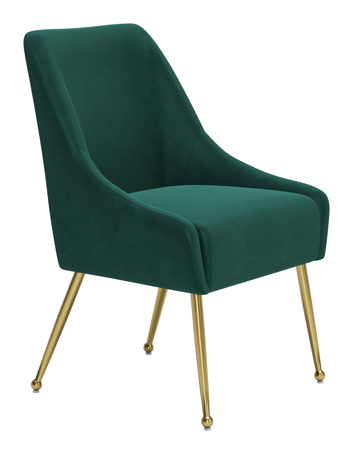 Maxine Dining Chair Green & Gold