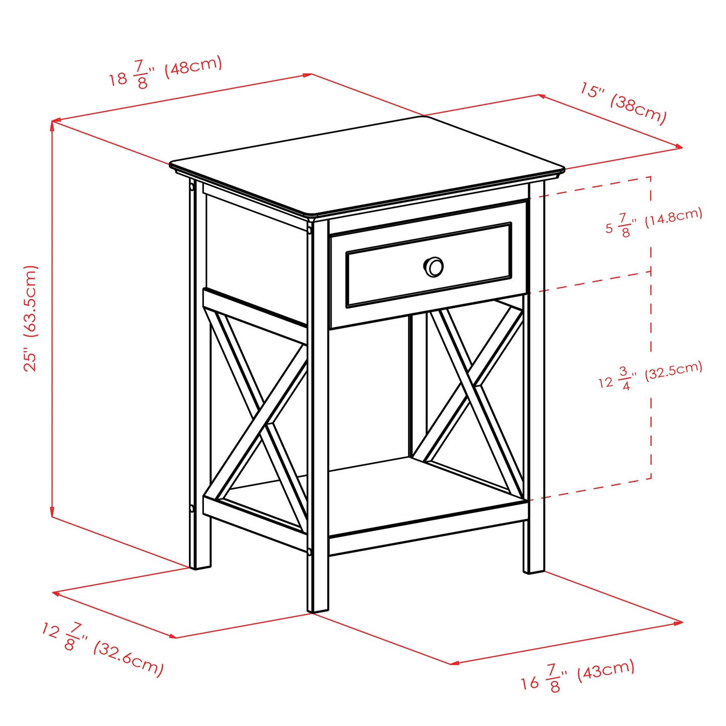 Xylia Accent Table, Nightstand, Coffee