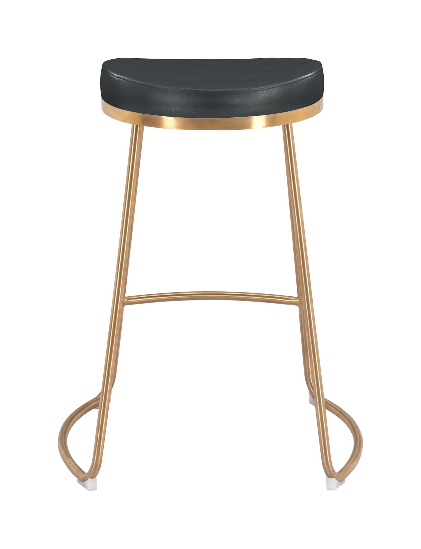 Bree Counter Stool (Set of 2) Black & Gold