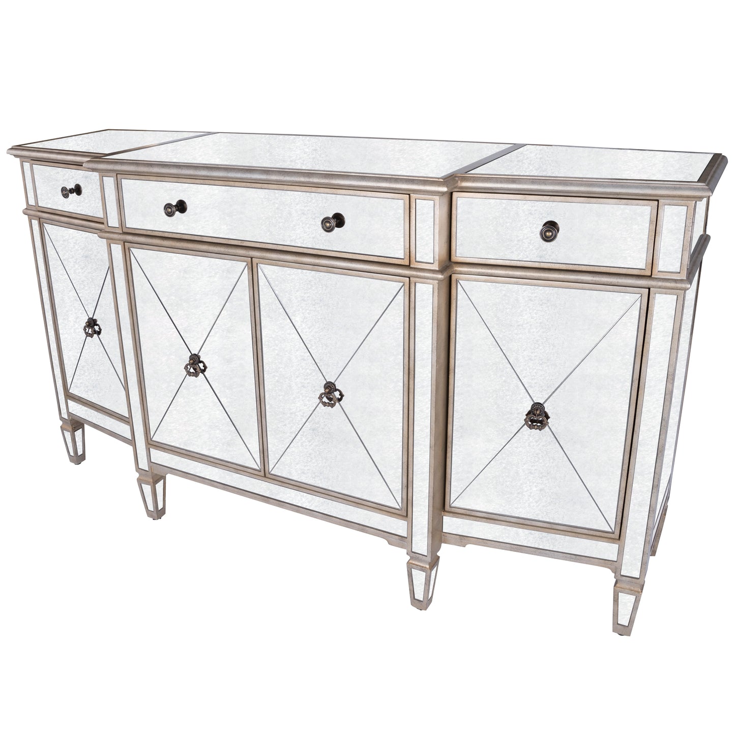 Celeste Mirrored 68" Buffet in Silver  2614146