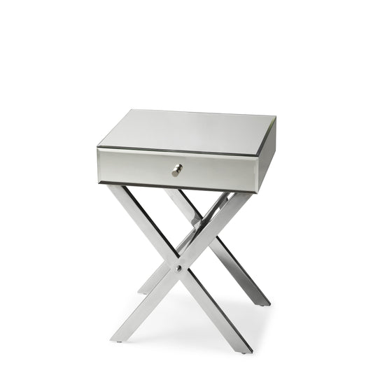 Vincennes Mirrored Side Table in Clear  2634146