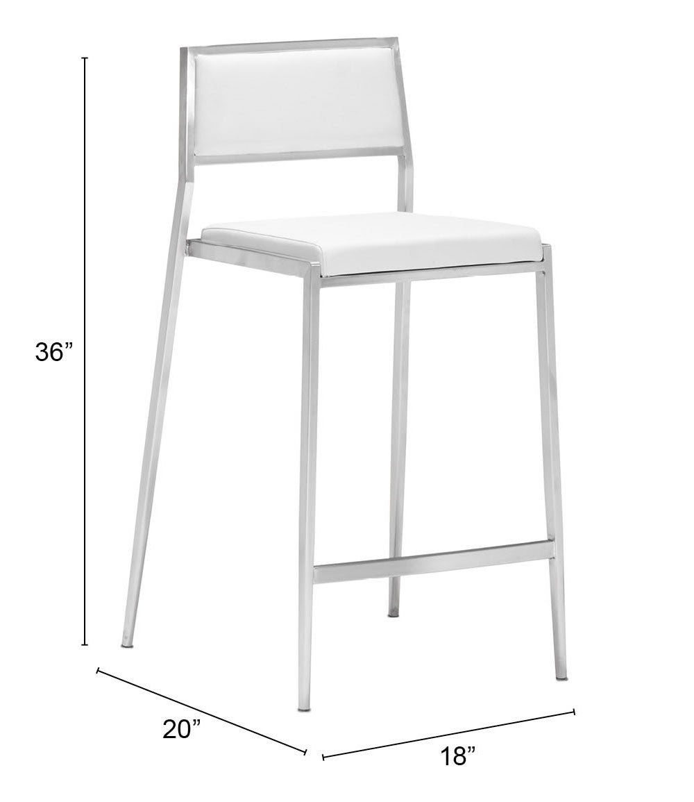 Dolemite Counter Stool (Set of 2) White