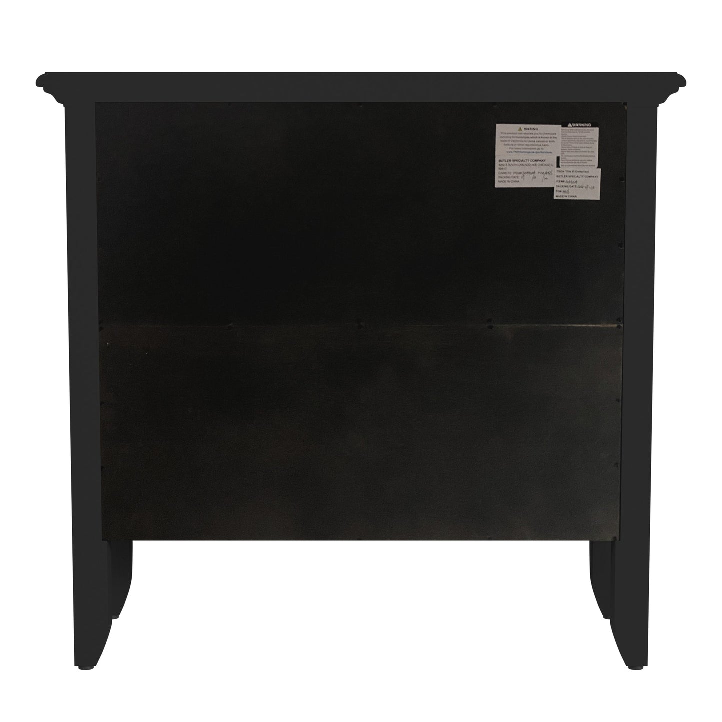 Newport 32"W 2 Shelf Bookcase in Black  3044111