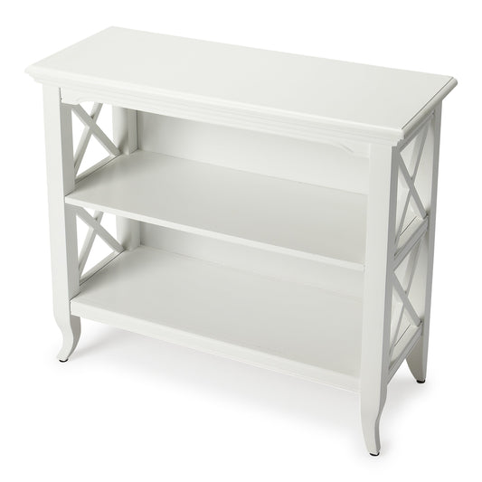 Newport 32"W 2 Shelf Bookcase in White  3044304