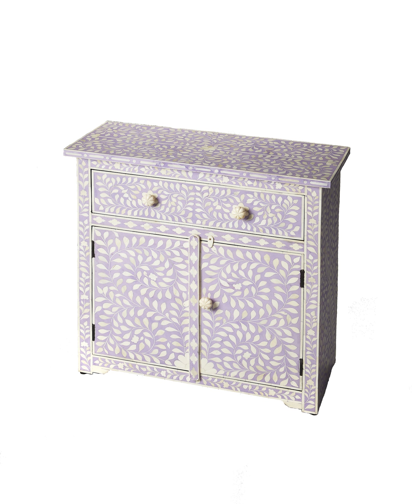 Vivienne Lavender Bone Inlay Console Chest in Purple  3203070