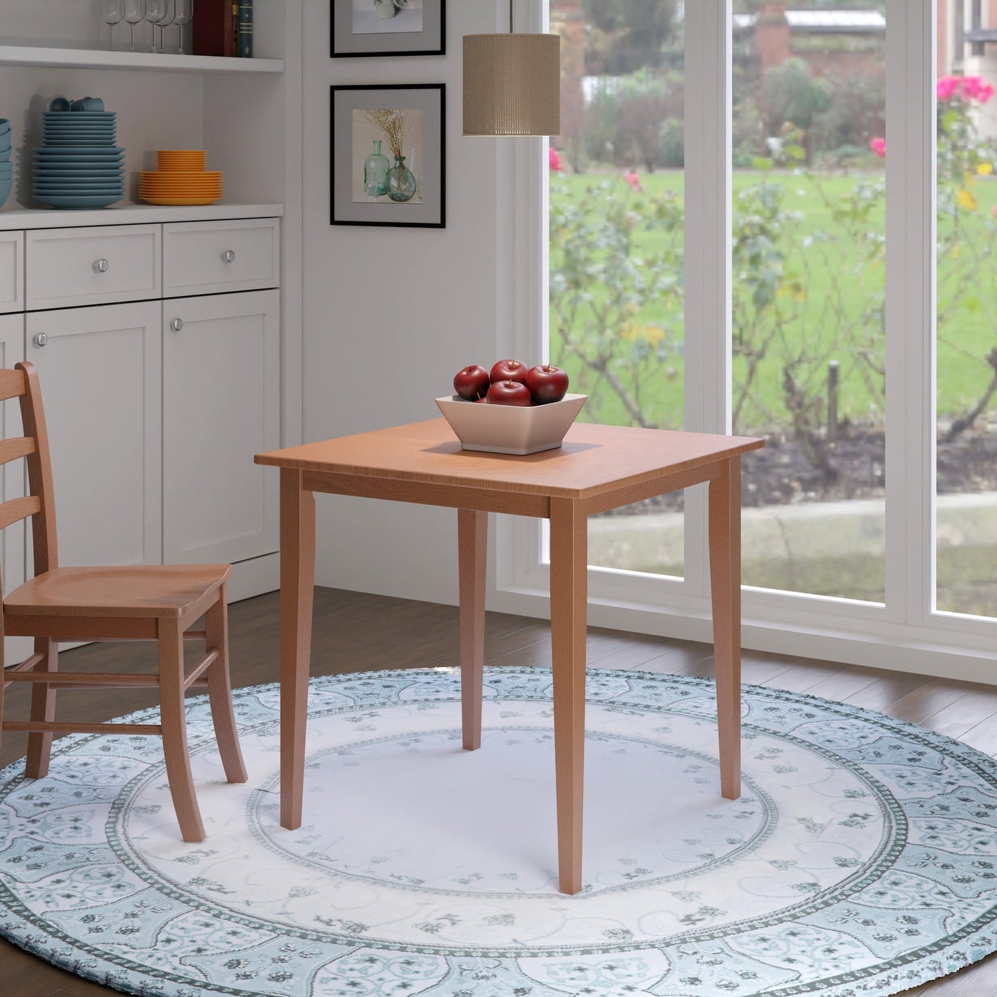 Groveland Square Dining Table, Light Oak