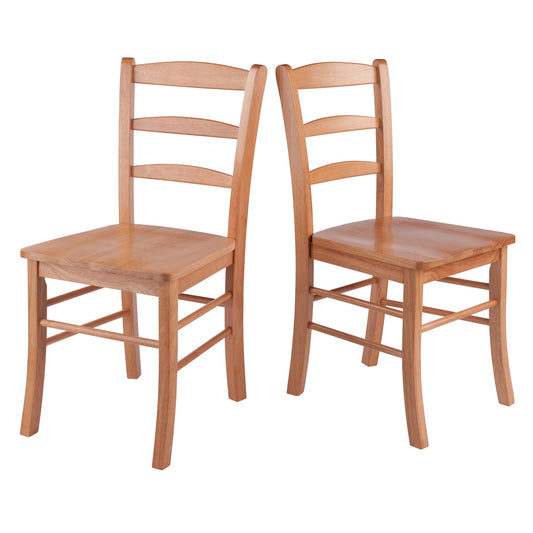 Benjamin 2-Pc Ladder-back Chair Set, Light Oak