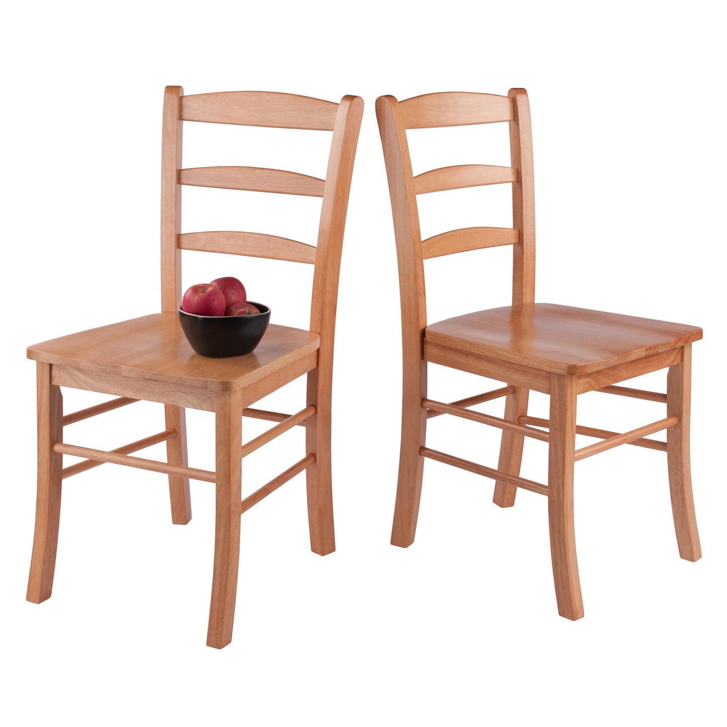 Benjamin 2-Pc Ladder-back Chair Set, Light Oak