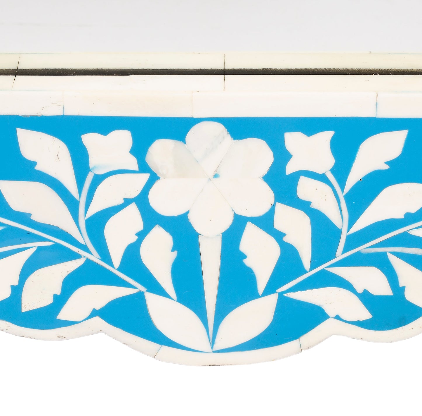 Vivienne Bone Inlay Wall Mirrored in Sky Blue  3451319