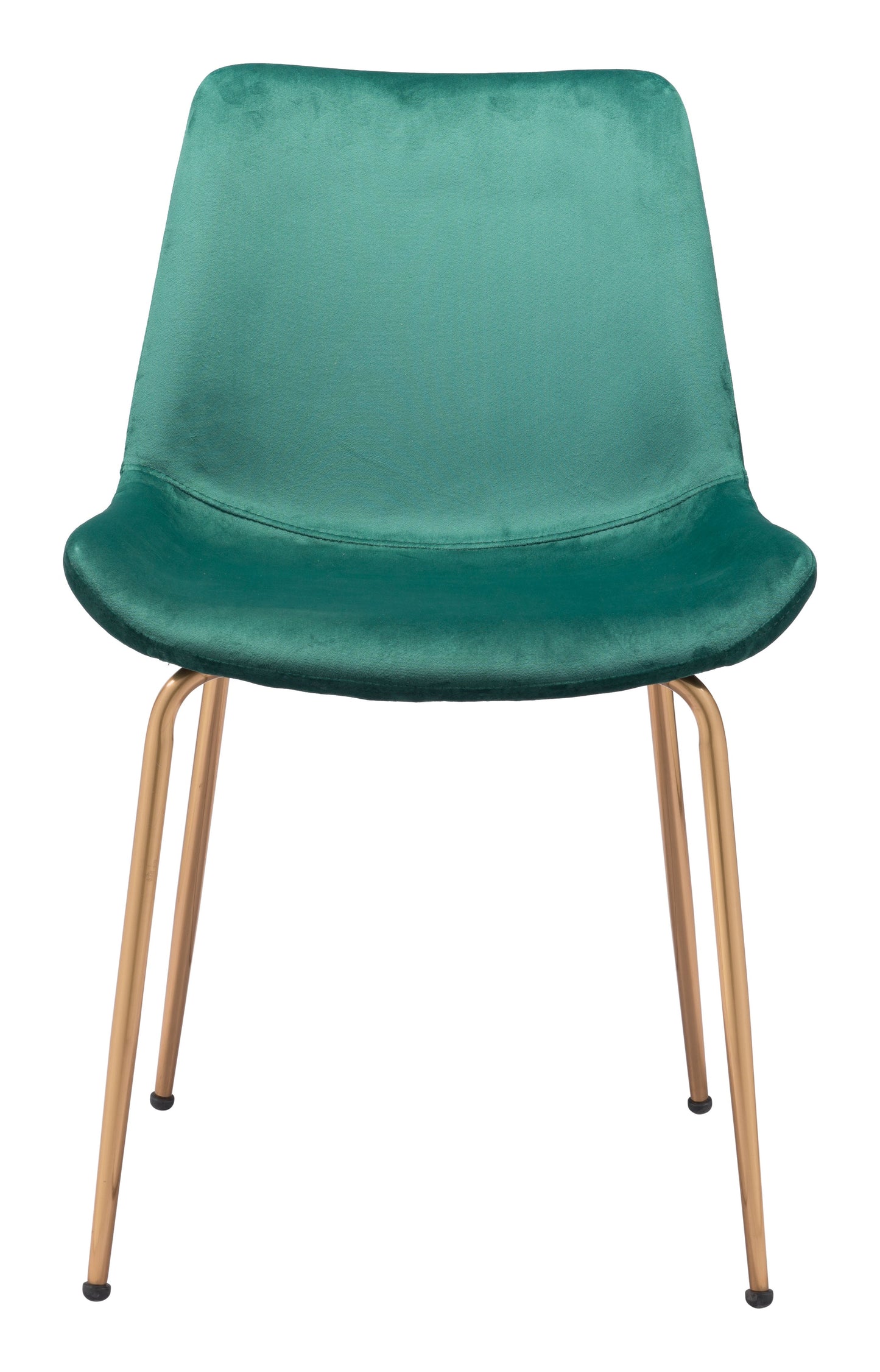 Tony Dining Chair (Set of 2) Green & Gold