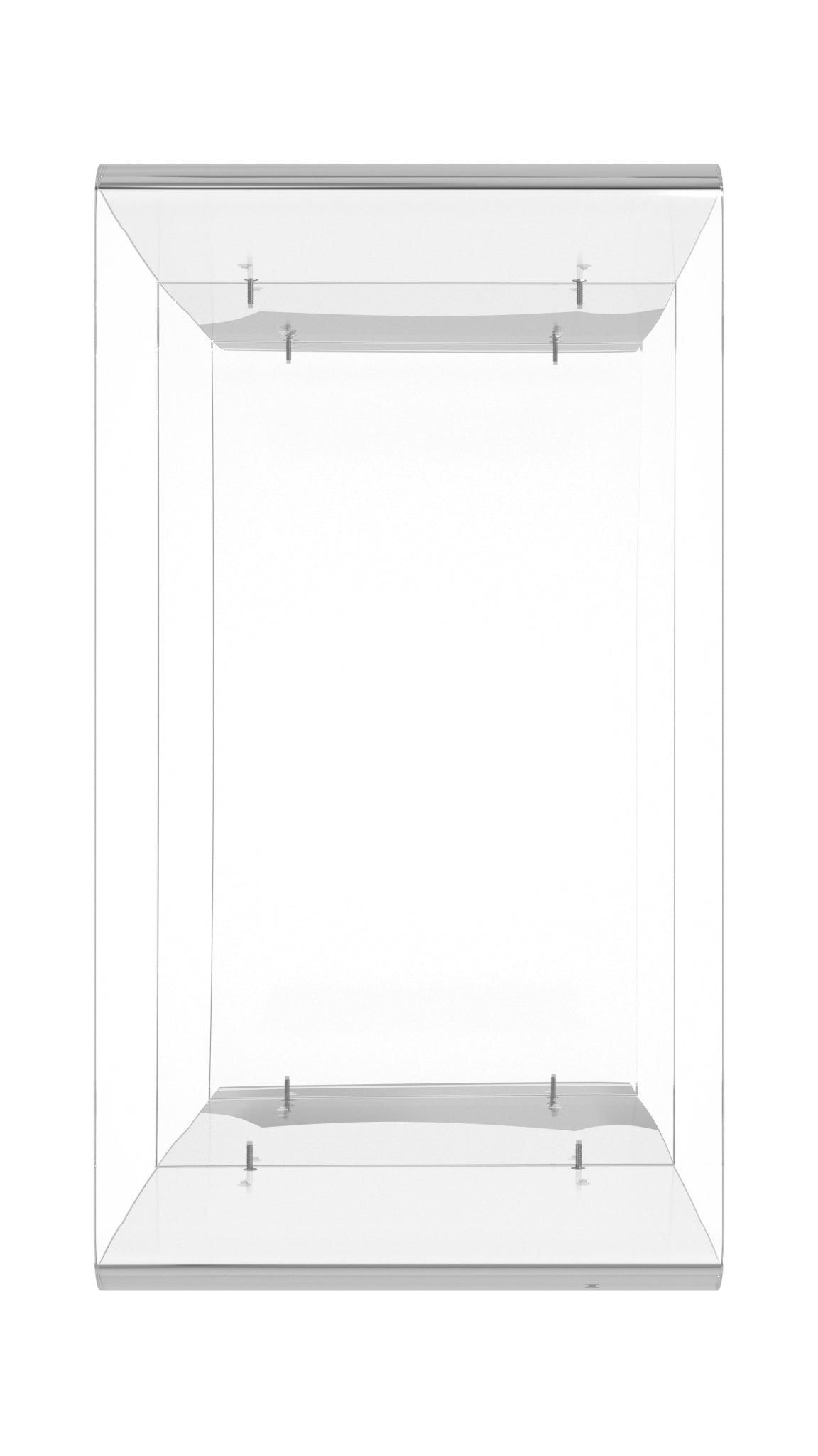 Crystal Clear 2 Shelf Acrylic Bookcase in Clear  3611335