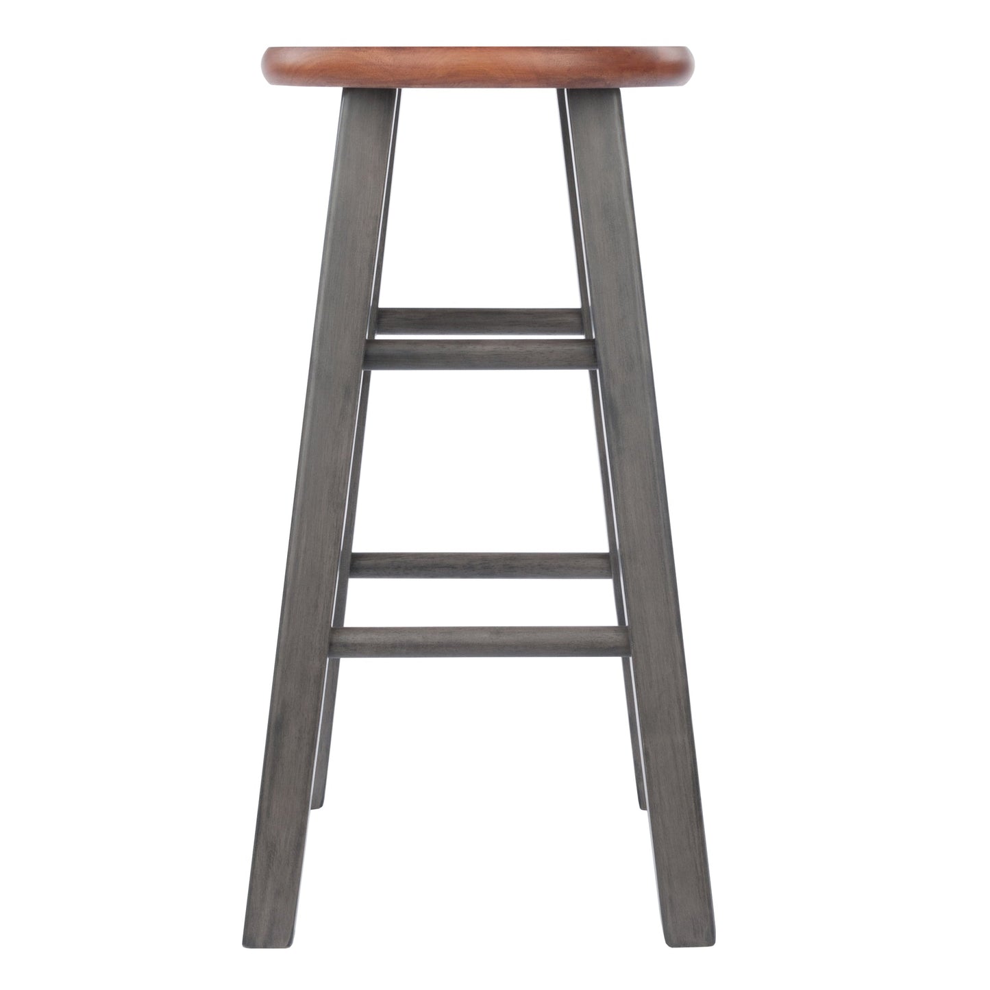 Ivy Counter Stool, Rustic Teak and Gray