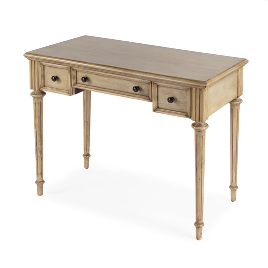 Edmund 38" Writing Desk with Storage in Beige  3746424