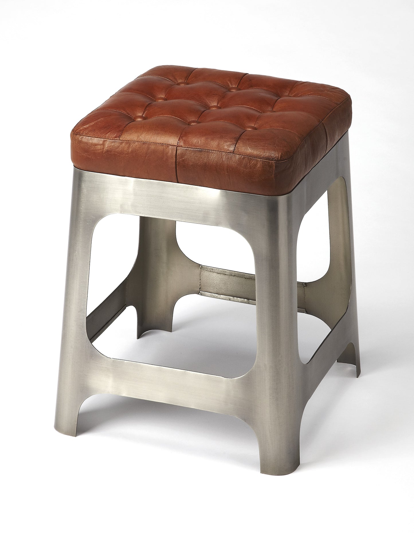 Gerald Iron & Leather 20" Counter Stool in Multi-Color  3963344