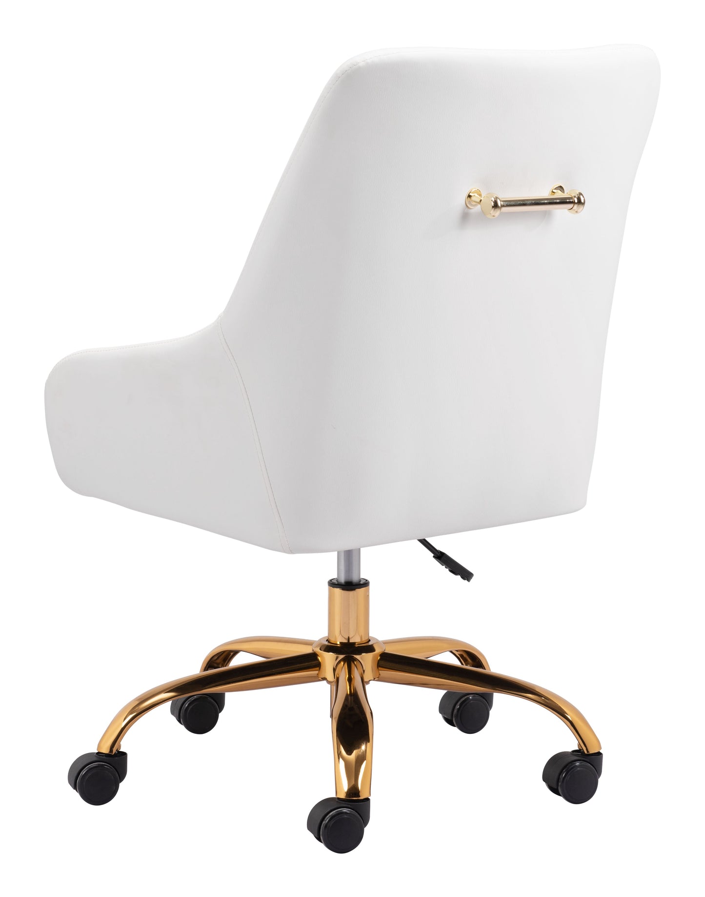 Madelaine Office Chair White & Gold