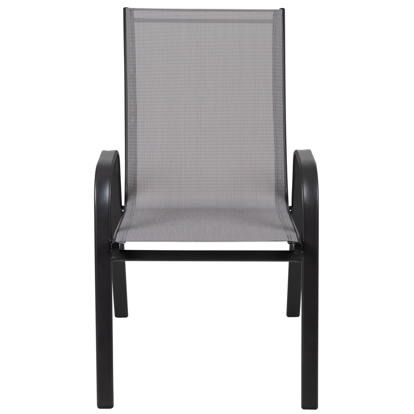 4PK Gray Patio Stack Chair 4-JJ-303C-G-GG