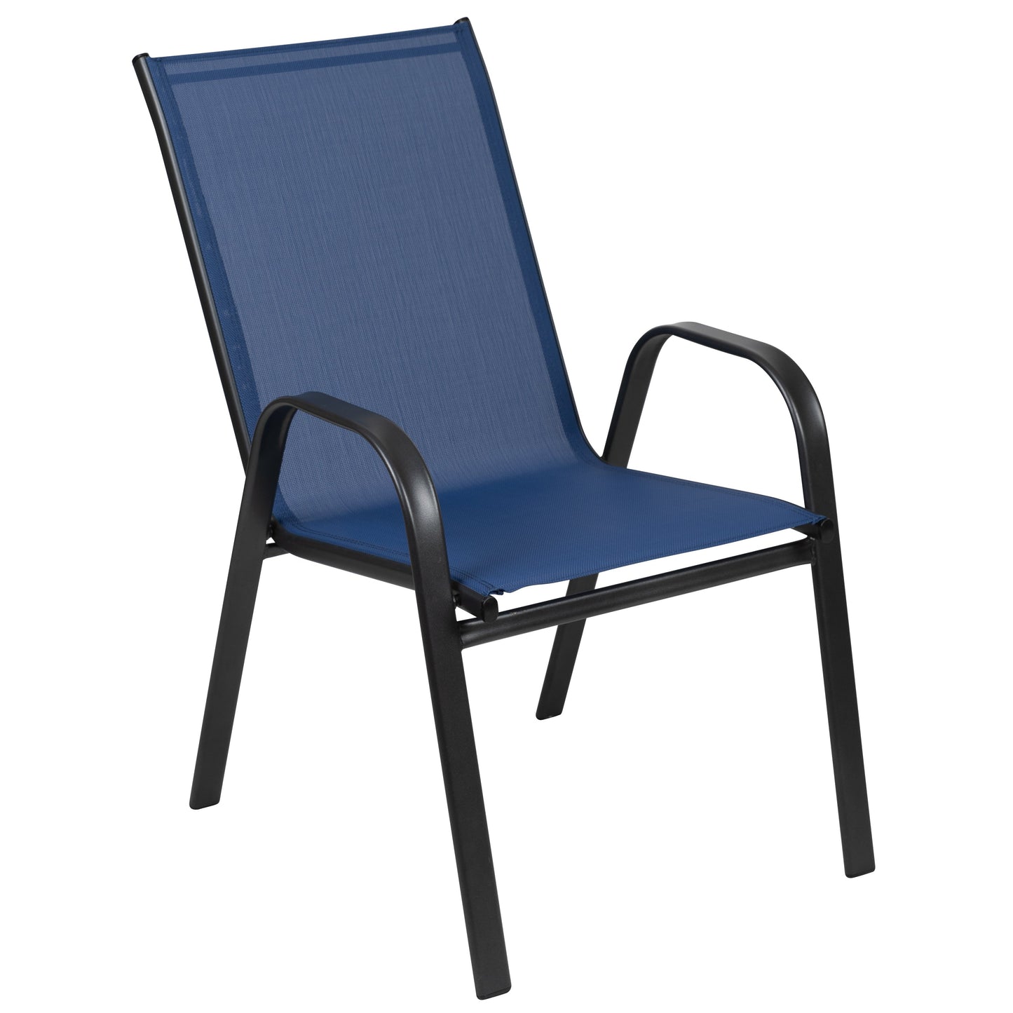 Set of 4 Sling Patio Chairs for Restaurant and Residential Outdoor Spaces