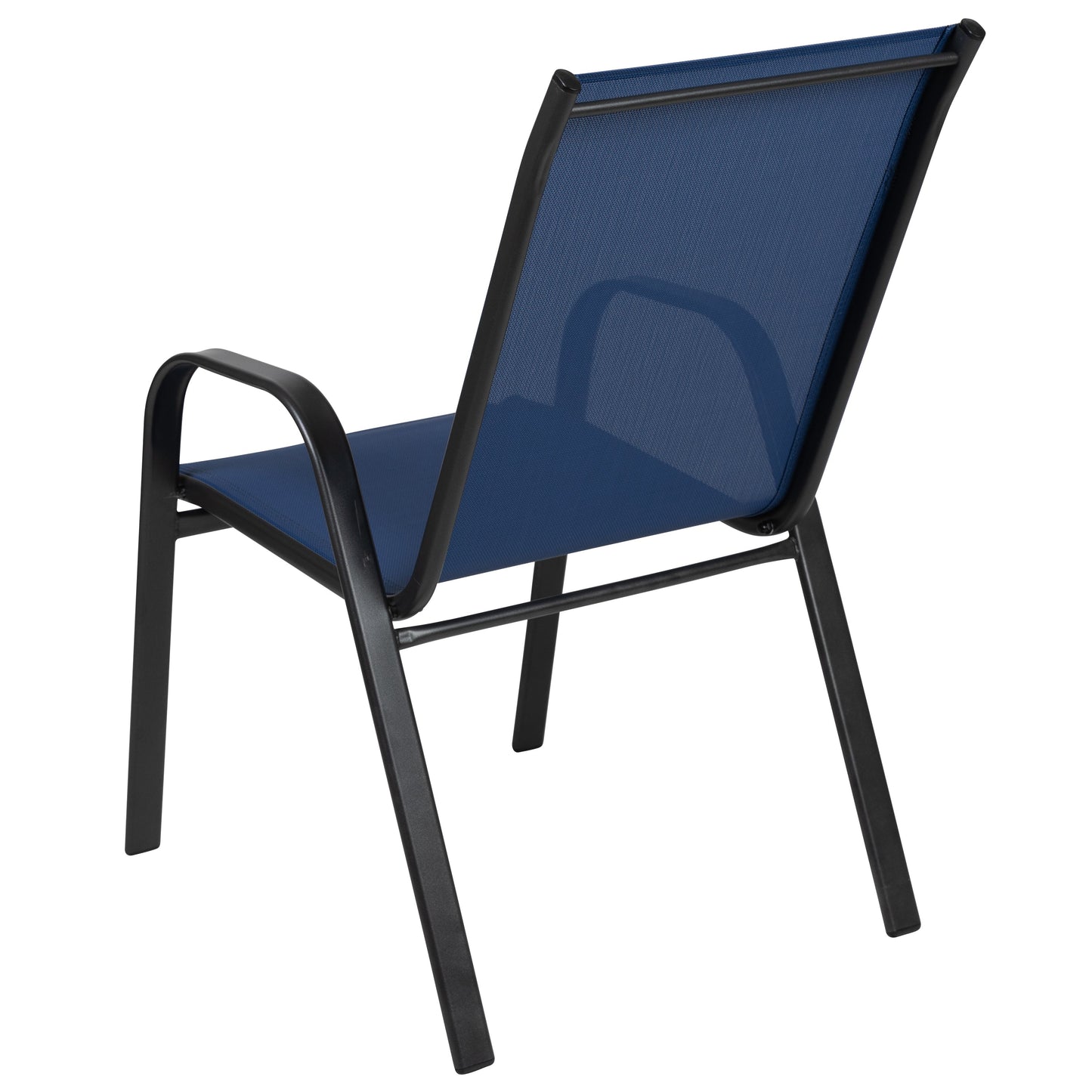 4PK Navy Patio Stack Chair 4-JJ-303C-NV-GG