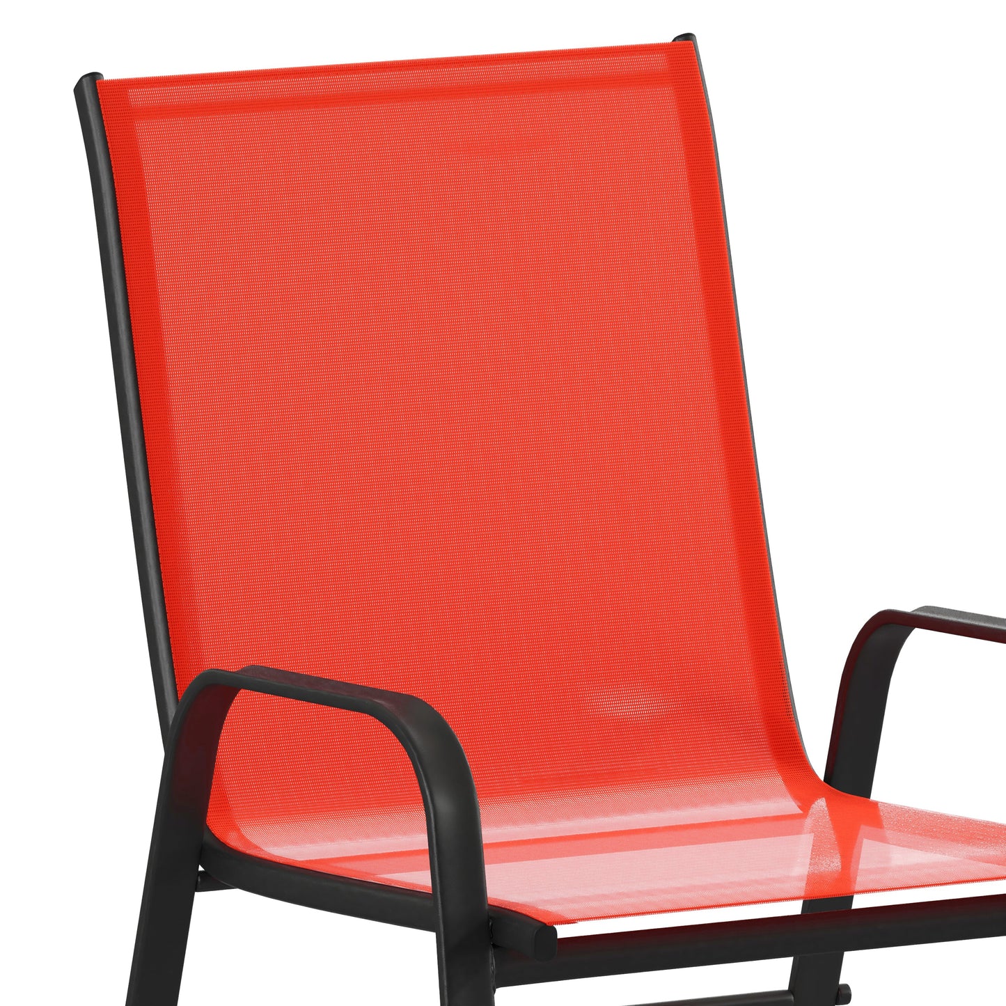 4PK Red Patio Stack Chair 4-JJ-303C-RD-GG