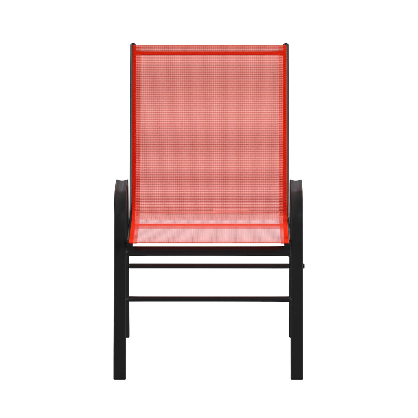 4PK Red Patio Stack Chair 4-JJ-303C-RD-GG