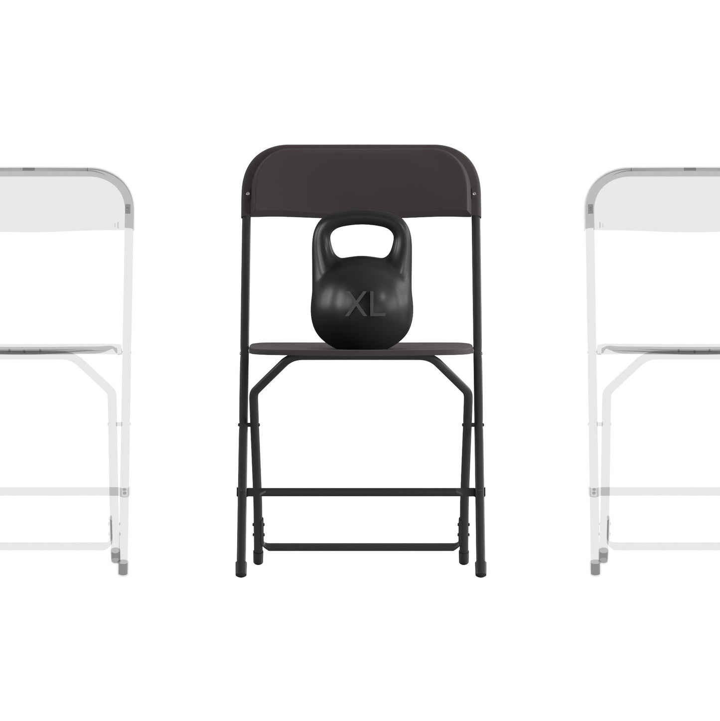 4 Pack Black Folding Chairs 4-LE-L-3-W-BK-GG