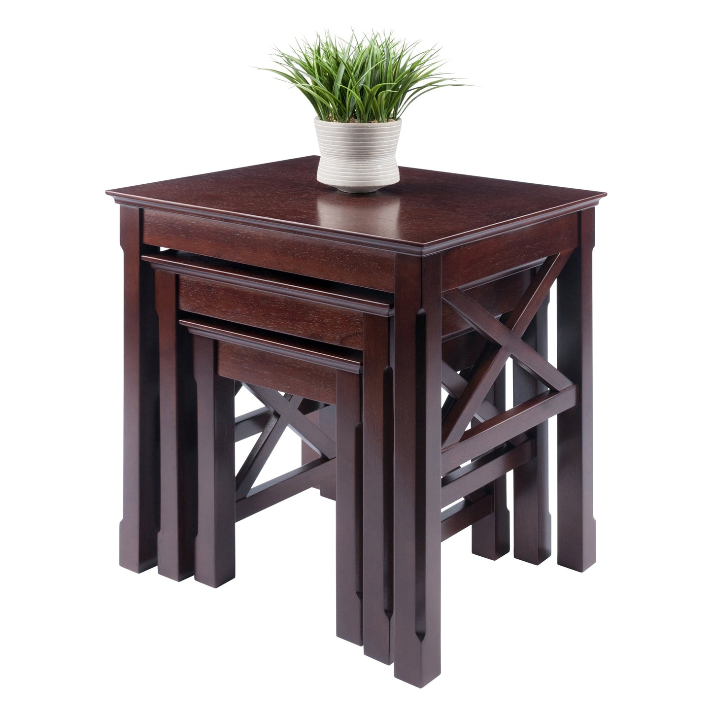 Xola 3-Pc Nesting Tables, Cappuccino