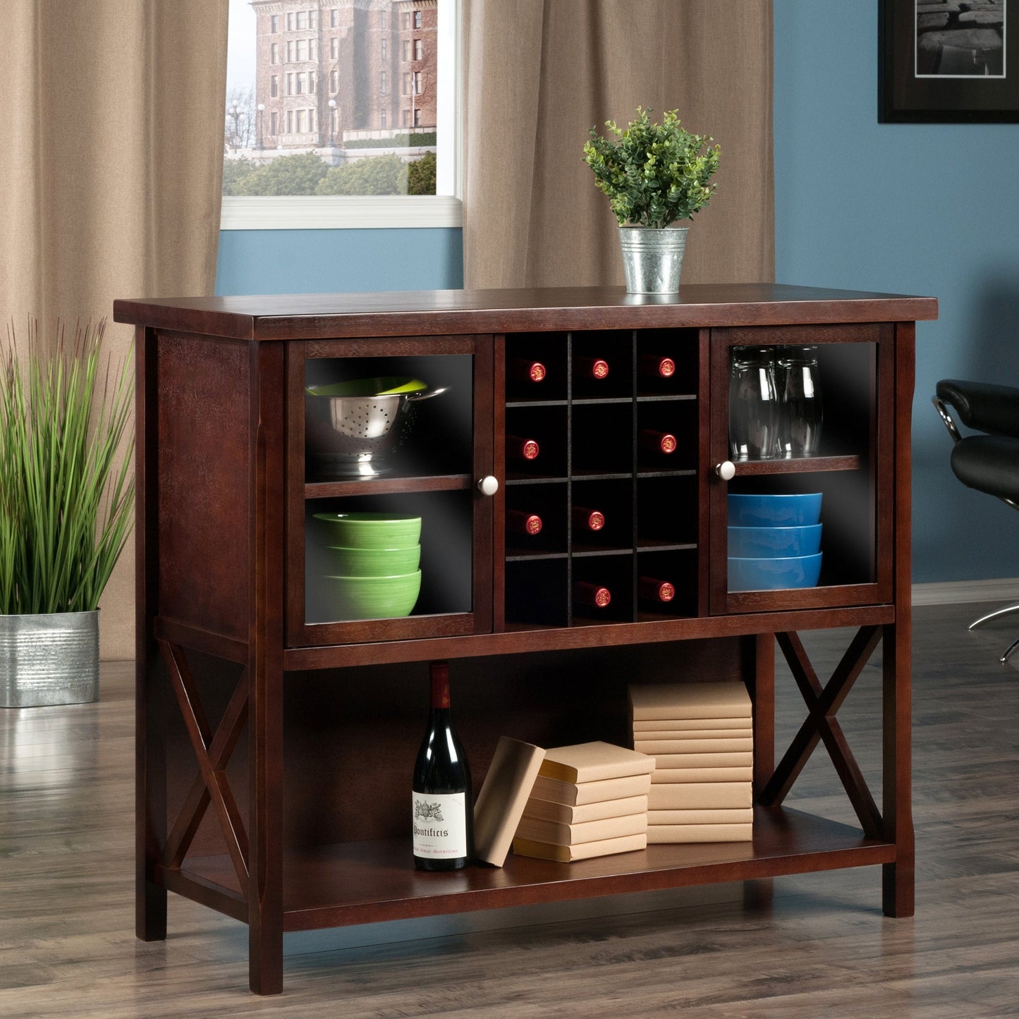 Xola Buffet Cabinet, Cappuccino