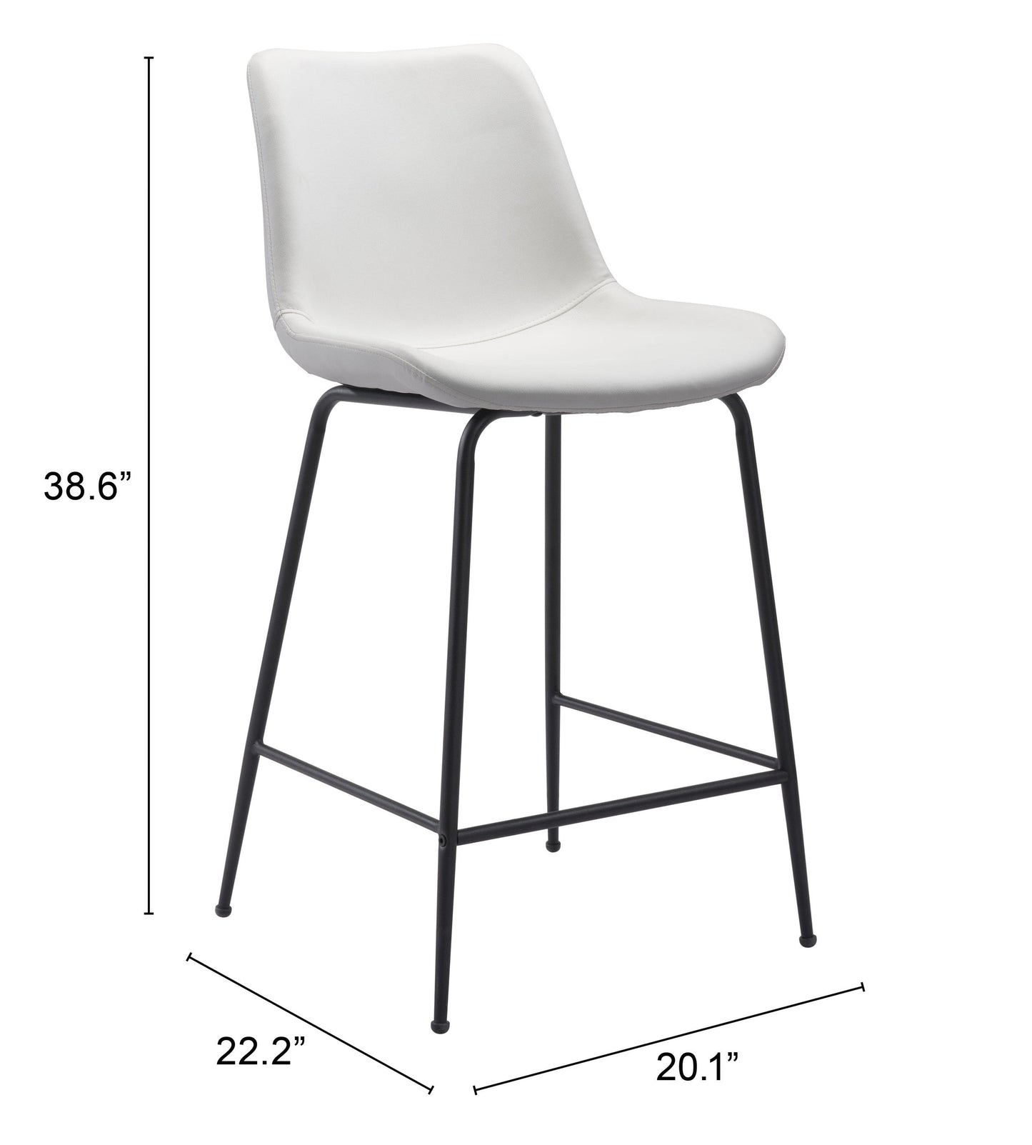 Byron Counter Stool White